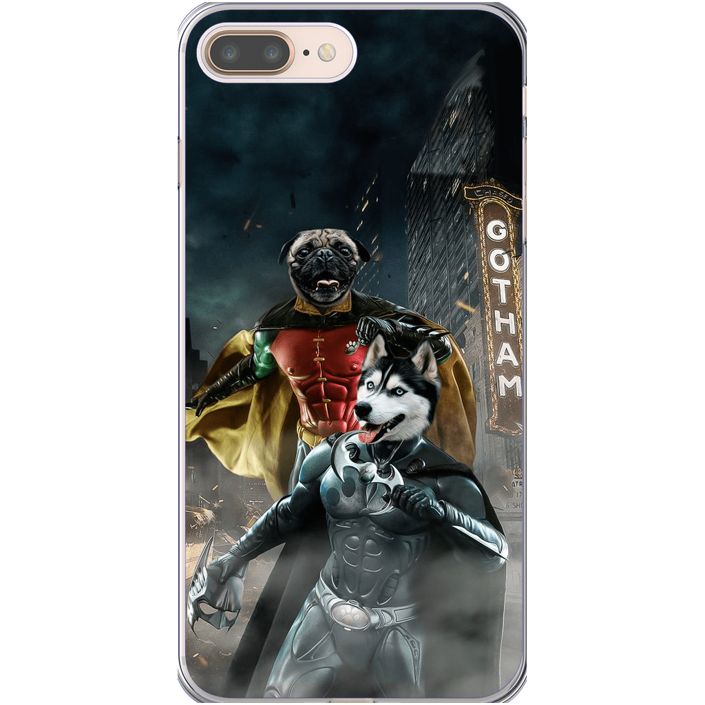 &#39;Bat Dog &amp; Robpaw&#39; Personalized 2 Pet Phone Case