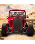 'The Hot Rod' Personalized 4 Pet Puzzle
