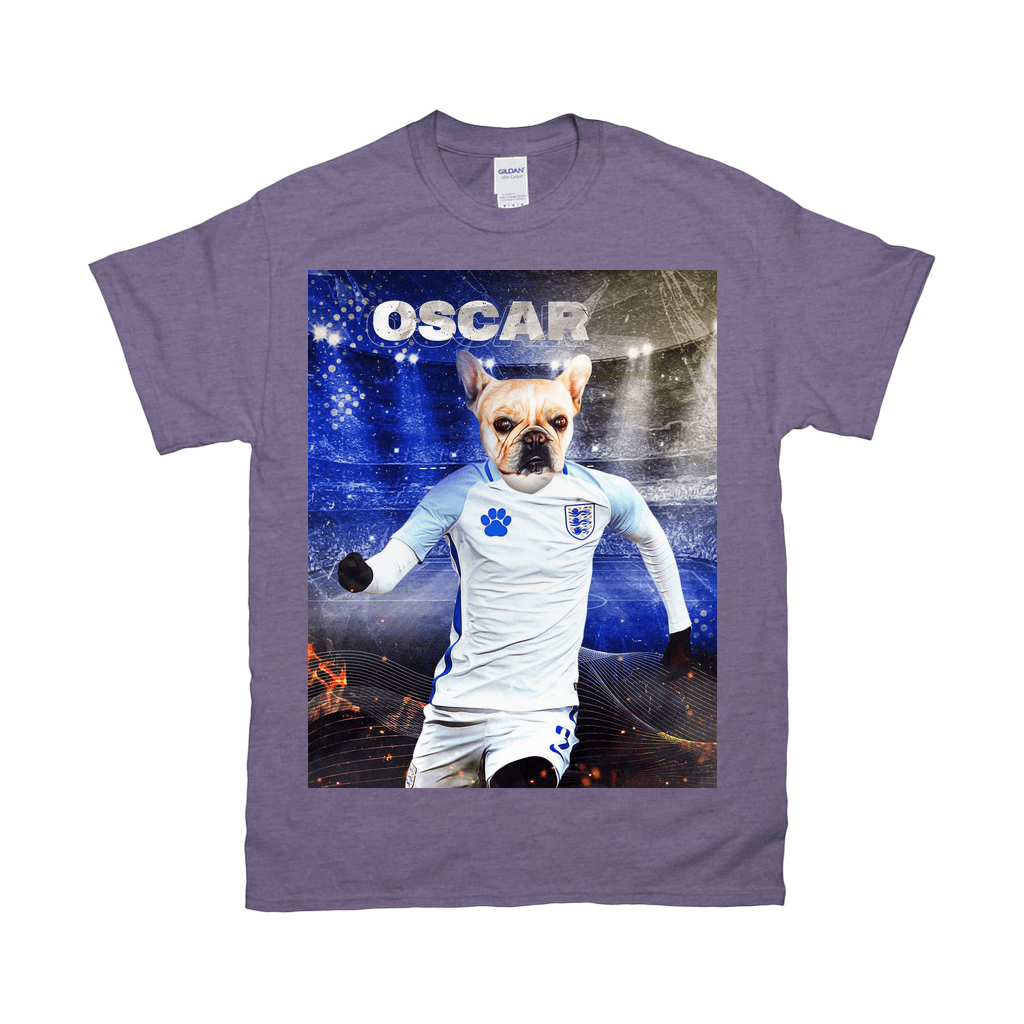&#39;England Doggos Soccer&#39; Personalized Pet T-Shirt
