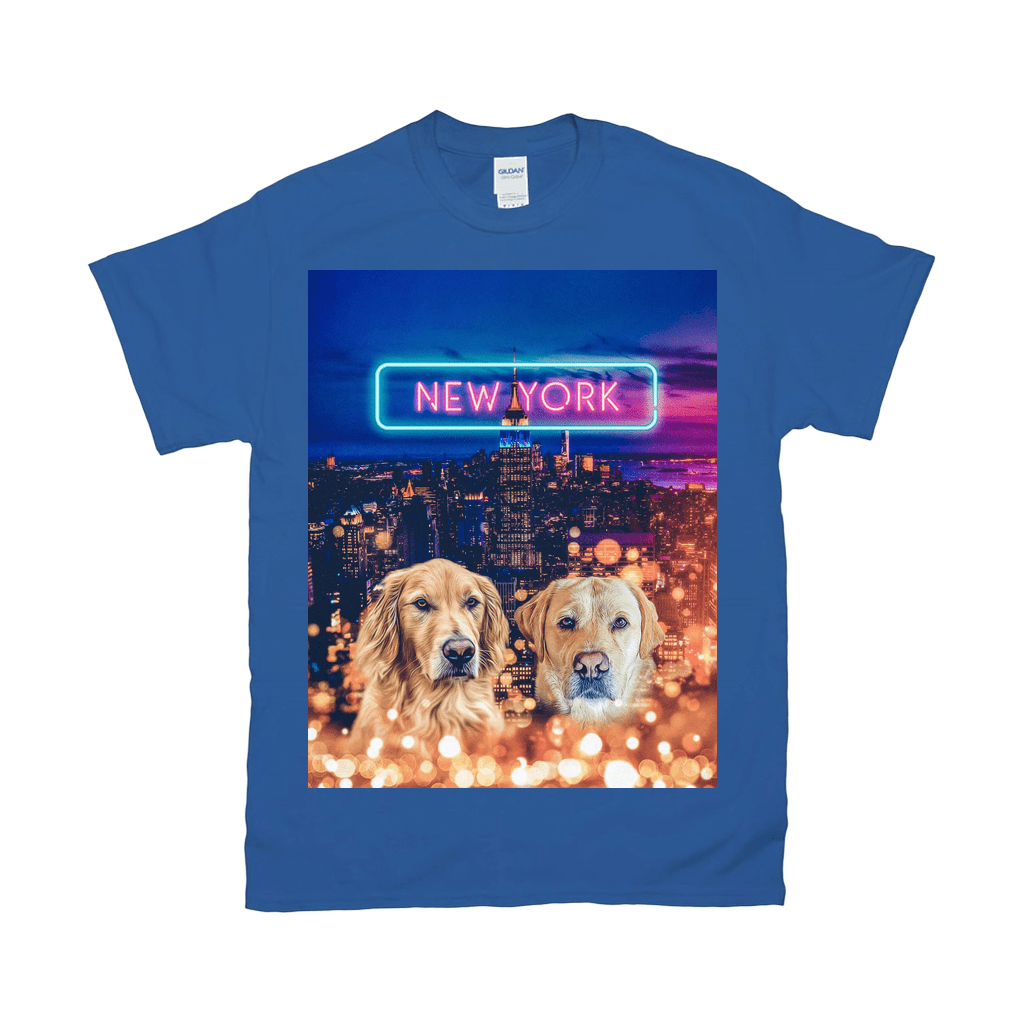 &#39;Doggos of New York&#39; Personalized 2 Pet T-Shirt