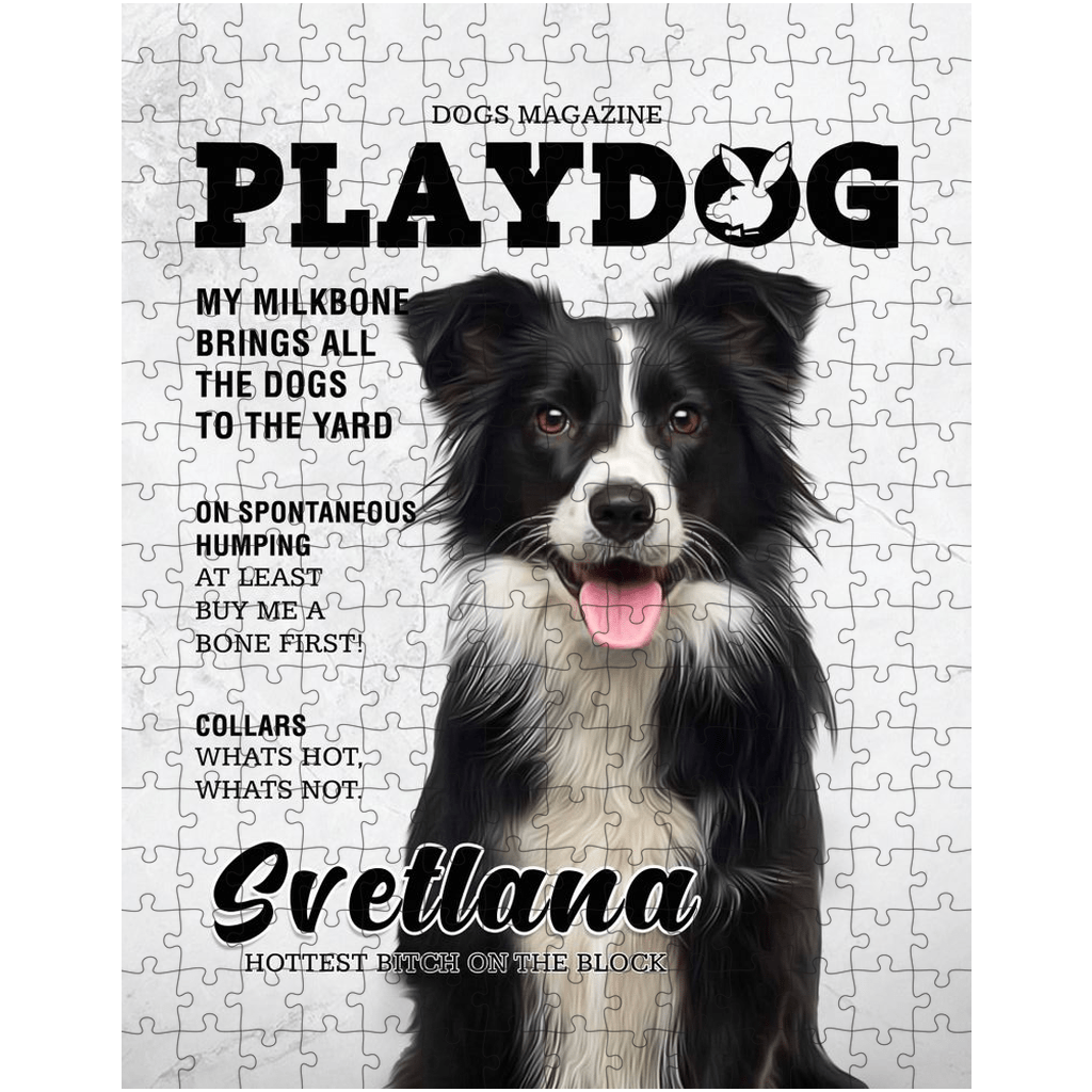 &#39;Playdog&#39; Personalized Pet Puzzle