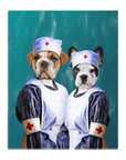 'The Nurses' Personalized 2 Pet Standing Canvas