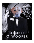 'Double O Woofer' Personalized Pet Standing Canvas