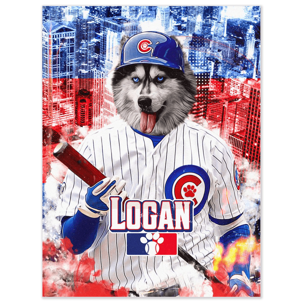 &#39;Chicago Cubdogs&#39; Personalized Pet Poster