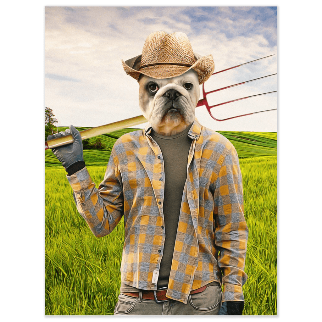 &#39;The Farmer&#39; Personalized Pet Poster