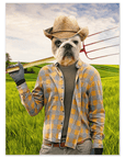 Póster mascota personalizada 'El granjero'