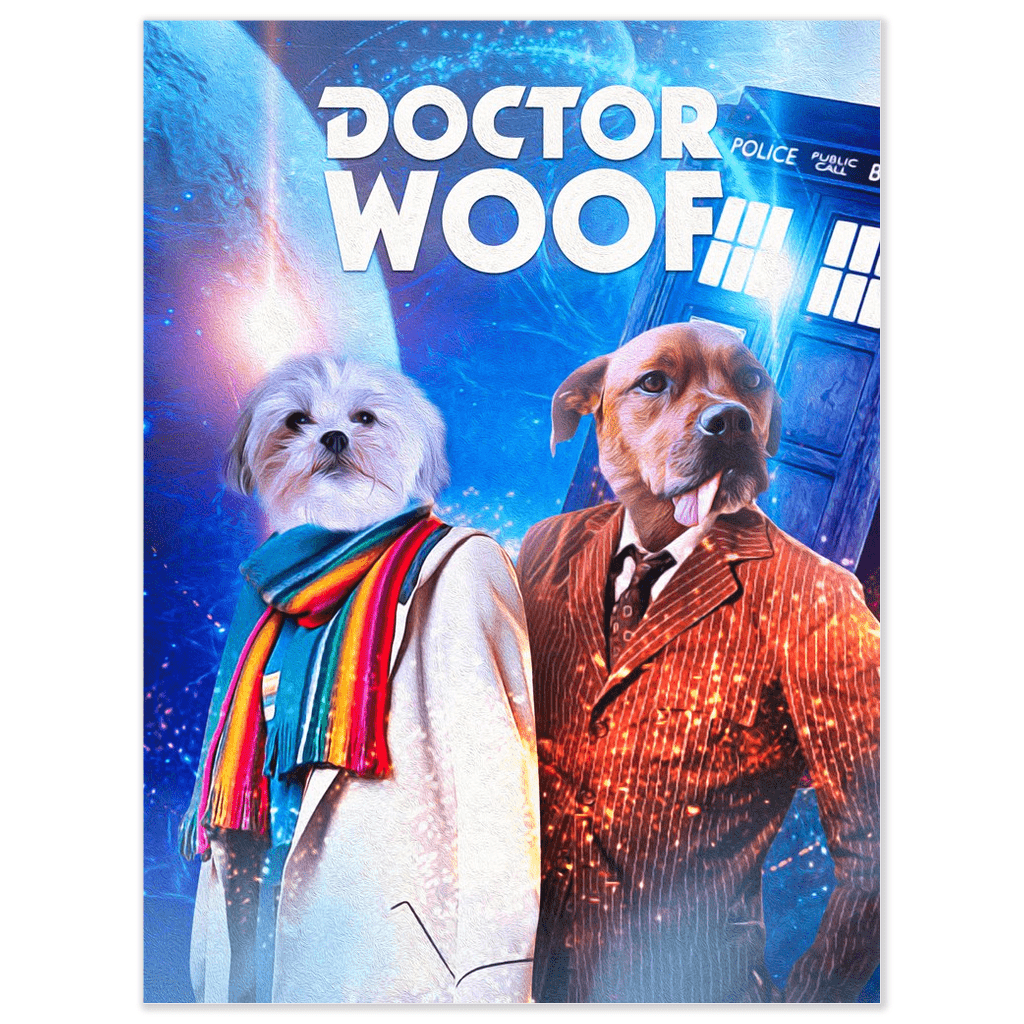 &#39;Dr. Woof&#39; Personalized 2 Pet Poster