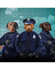 'The Police Officers' Personalized 3 Pet Puzzle