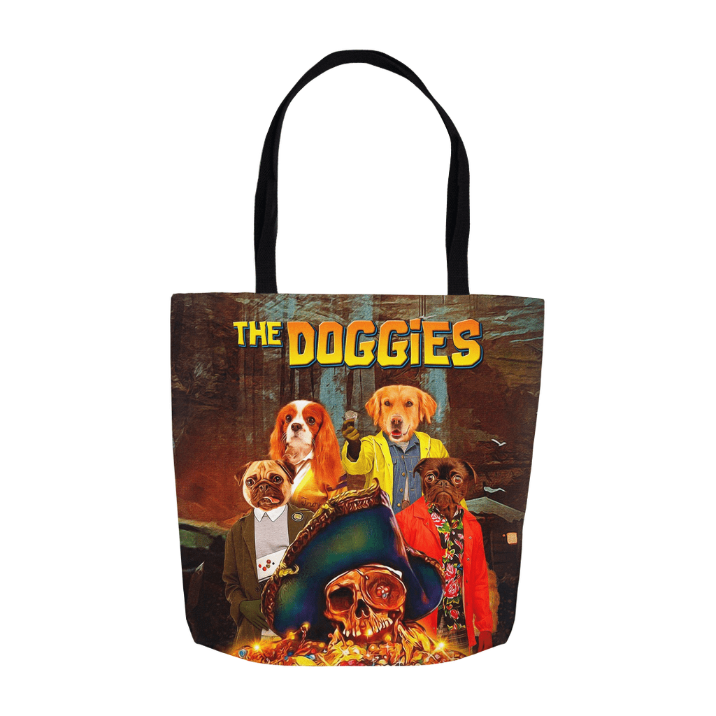 &#39;The Doggies&#39; Personalized 4 Pet Tote Bag