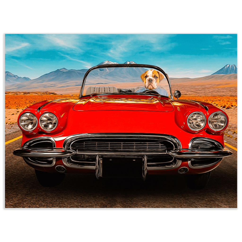 &#39;The Classic Paw-Vette&#39; Personalized Pet Poster