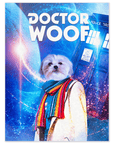 'Dr. Póster Mascota personalizada Woof (hembra)