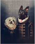 Puzzle personalizado de 2 mascotas 'Duque y Duquesa'
