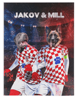 'Croatia Doggos' Personalized 2 Pet Blanket