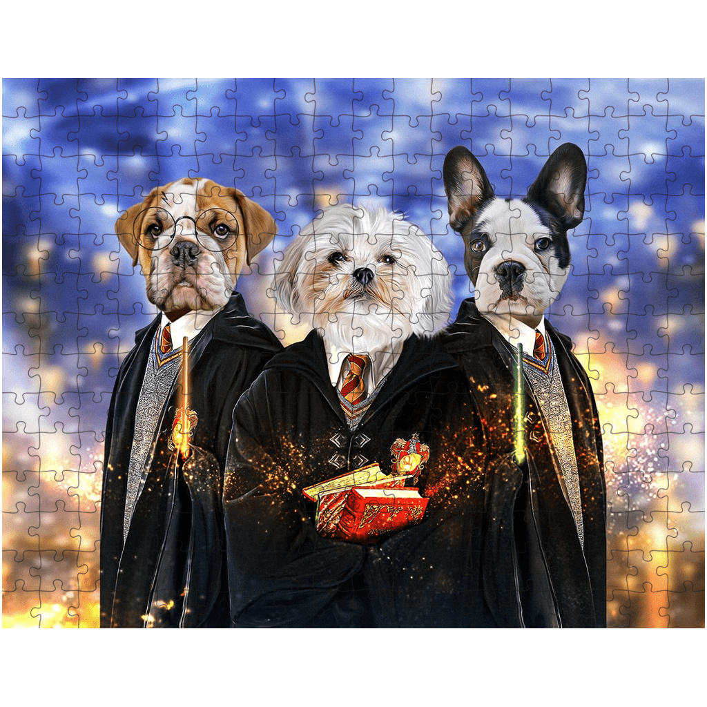 &#39;Harry Doggers&#39; Personalized 3 Pet Puzzle