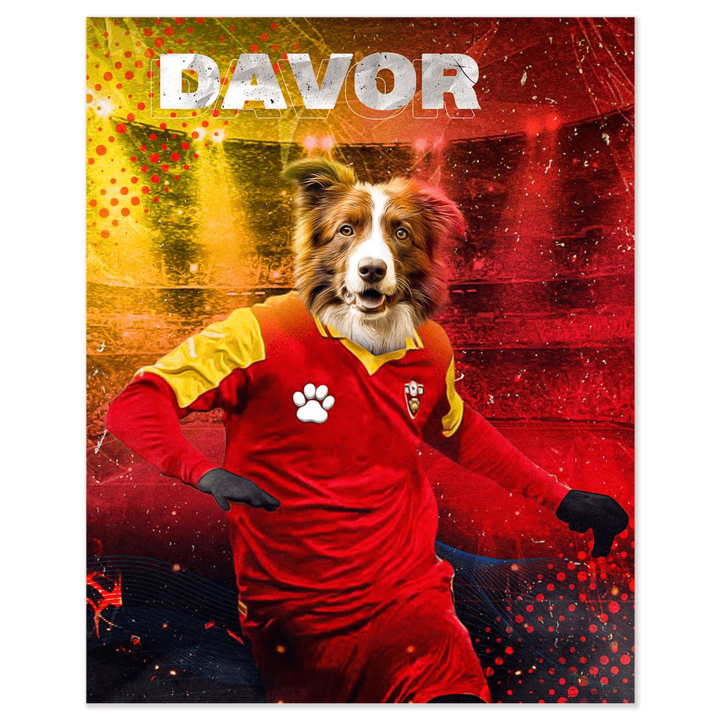 Póster Mascota personalizada &#39;Montenegro Doggos Soccer&#39;