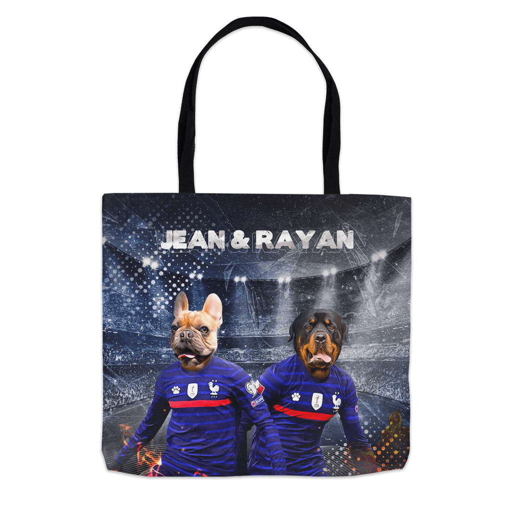 &#39;France Doggos&#39; Personalized 2 Pet Tote Bag