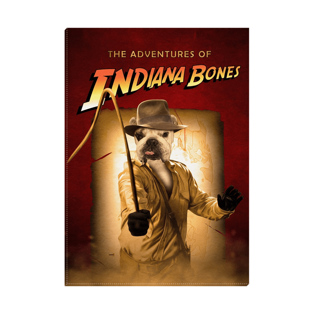 &#39;The Indiana Bones&#39; Personalized Pet Standing Canvas