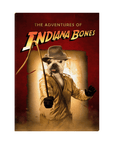 'The Indiana Bones' Personalized Pet Standing Canvas
