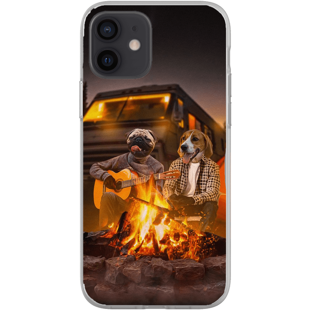 &#39;The Campers&#39; Personalized 2 Pet Phone Case