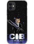 'Cat in Black' Personalized Phone Case