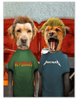 'Beavis and Buttsniffer' Personalized 2 Pet Poster