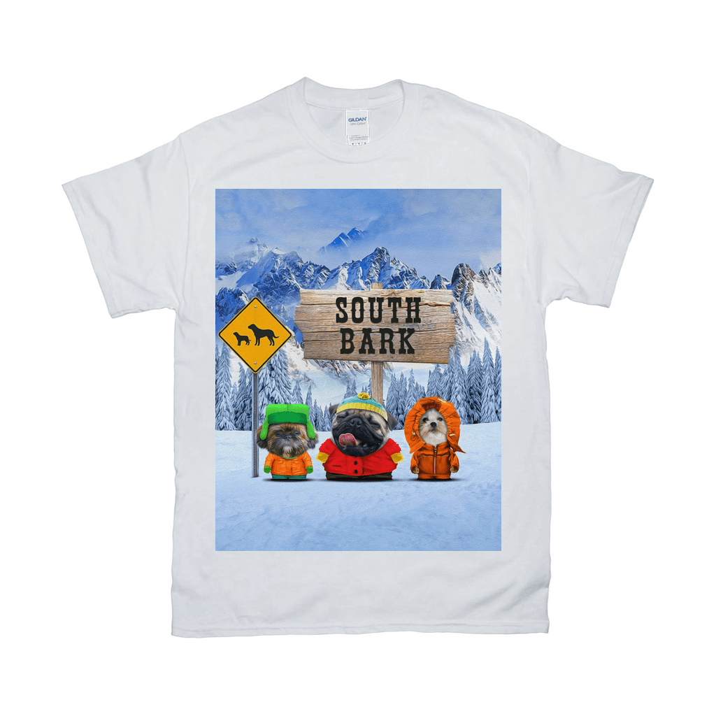 'South Bark' Personalized 3 Pet T-Shirt