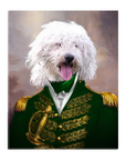 'The Green Admiral' Personalized Pet Standing Canvas