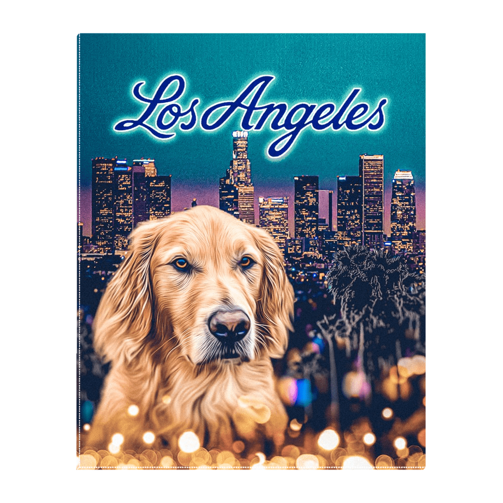 &#39;Doggos of Los Angeles&#39; Personalized Pet Standing Canvas