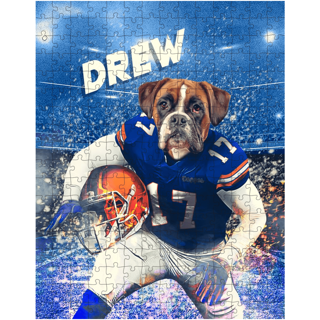 Rompecabezas personalizado para mascotas &#39;Florida Doggos College Football&#39;