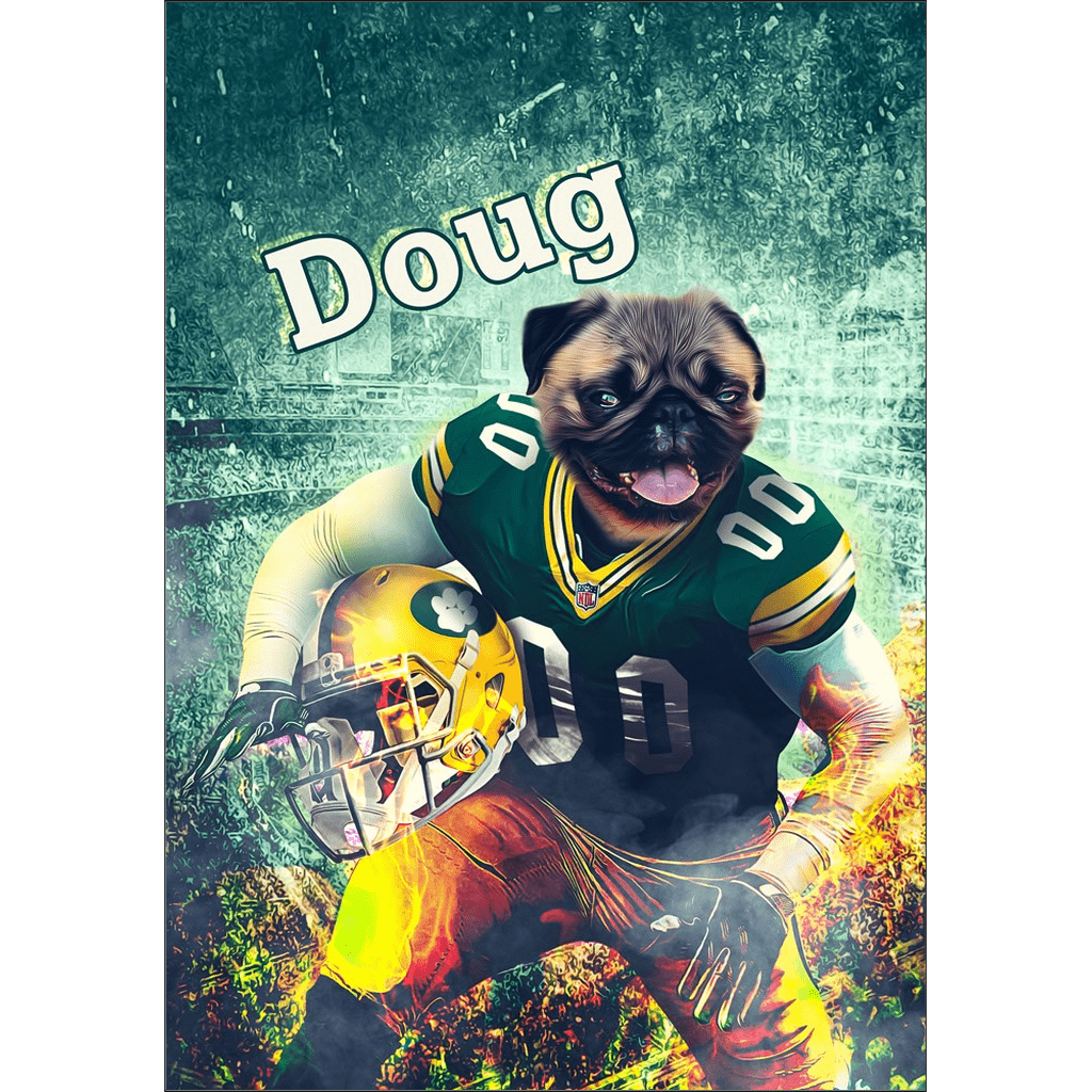 &#39;Green Bay Doggos&#39; Personalized Dog Poster