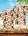 Custom Hawaiian Shirt (Flamingo Paradise: 1-4 Pets)
