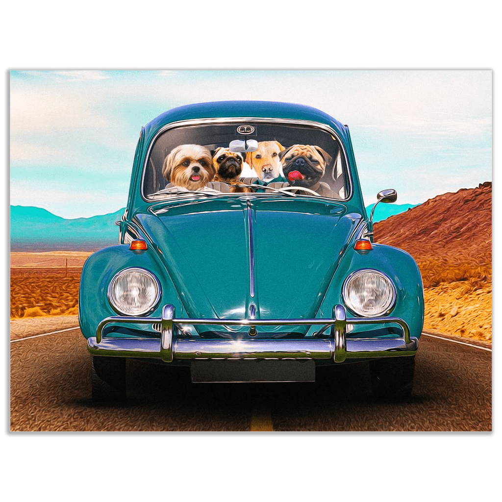 &#39;The Beetle&#39; Personalized 4 Pet Poster