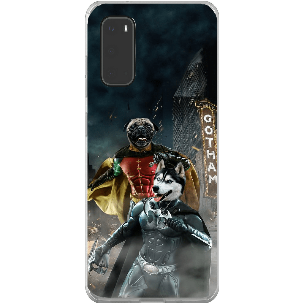 &#39;Bat Dog &amp; Robpaw&#39; Personalized 2 Pet Phone Case