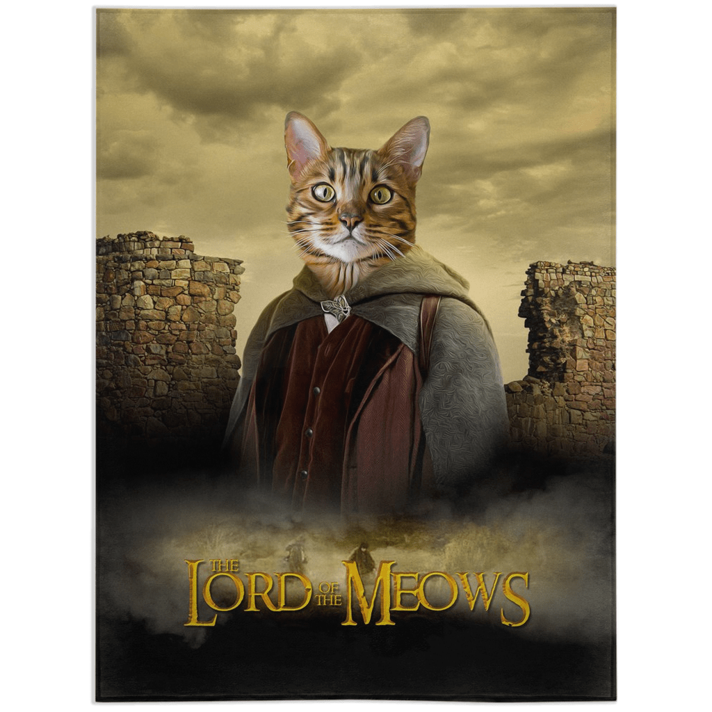 &#39;Lord of the Meows&#39; Personalized Pet Blanket