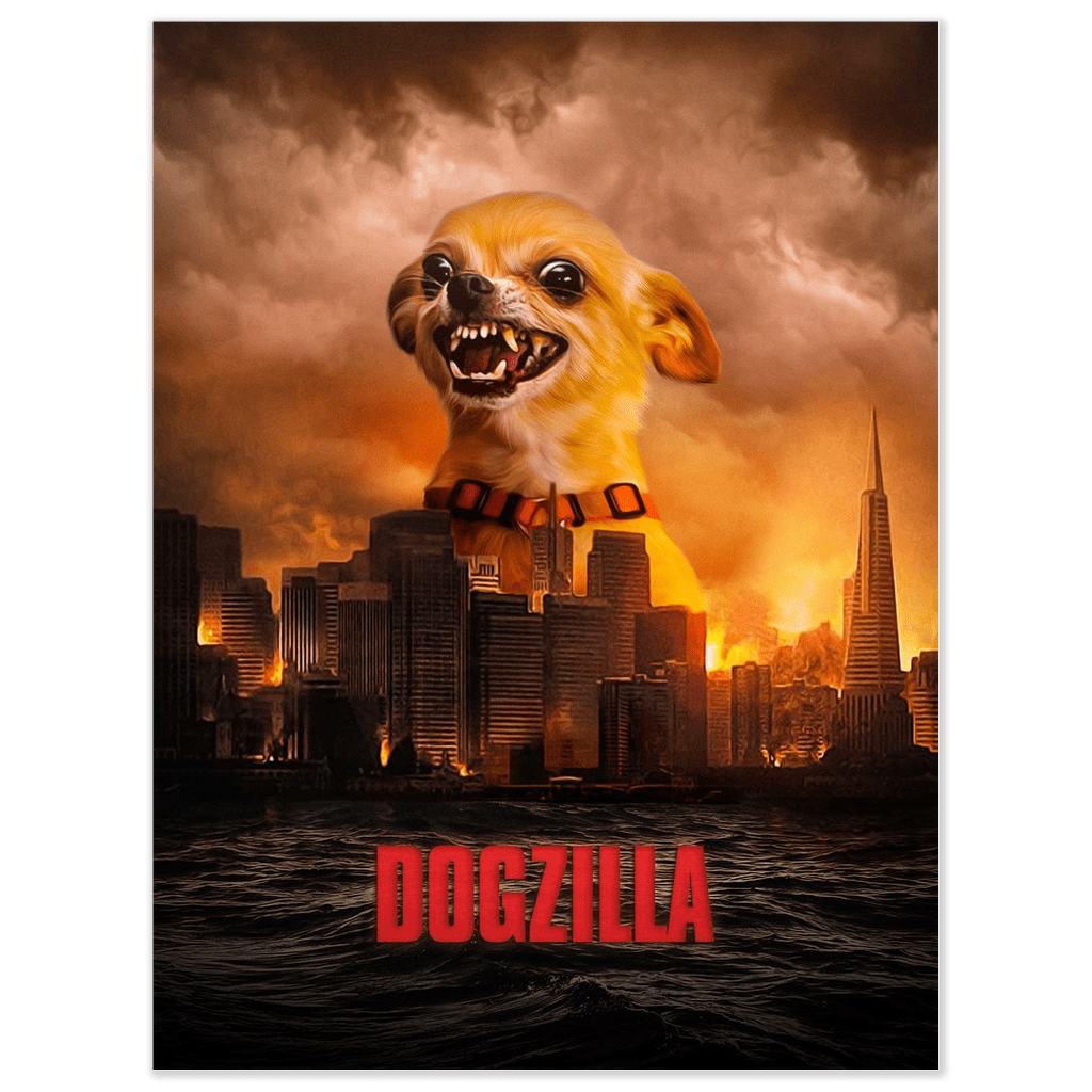 &#39;Dogzilla&#39; Personalized Pet Poster