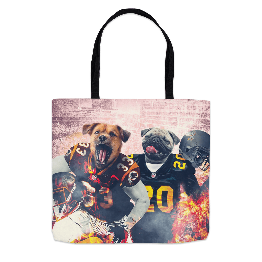 &#39;Washington Doggos&#39; Personalized 2 Pet Tote Bag