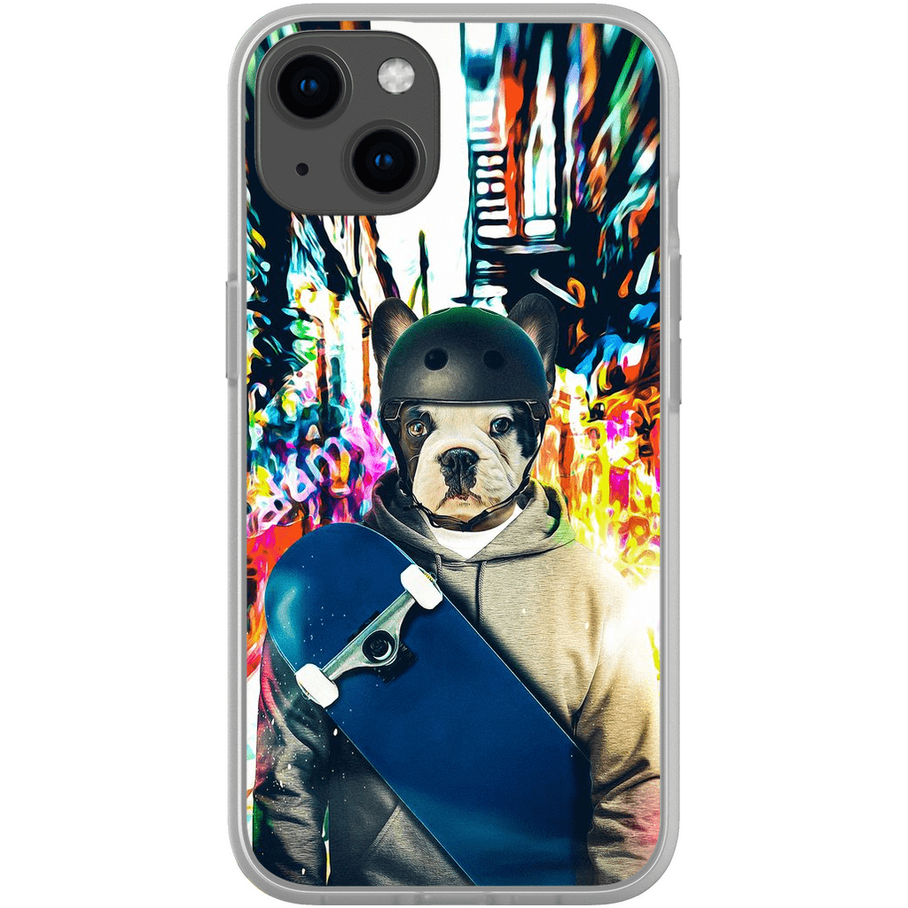 &#39;The Skateboarder&#39; Personalized Phone Case