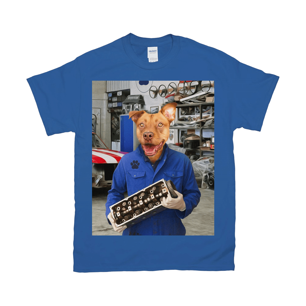 &#39;The Mechanic&#39; Personalized Pet T-Shirt