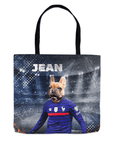 'France Doggos Soccerl' Personalized Tote Bag