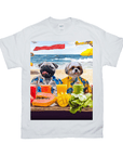 'The Beach Dogs' Personalized 2 Pet T-Shirt