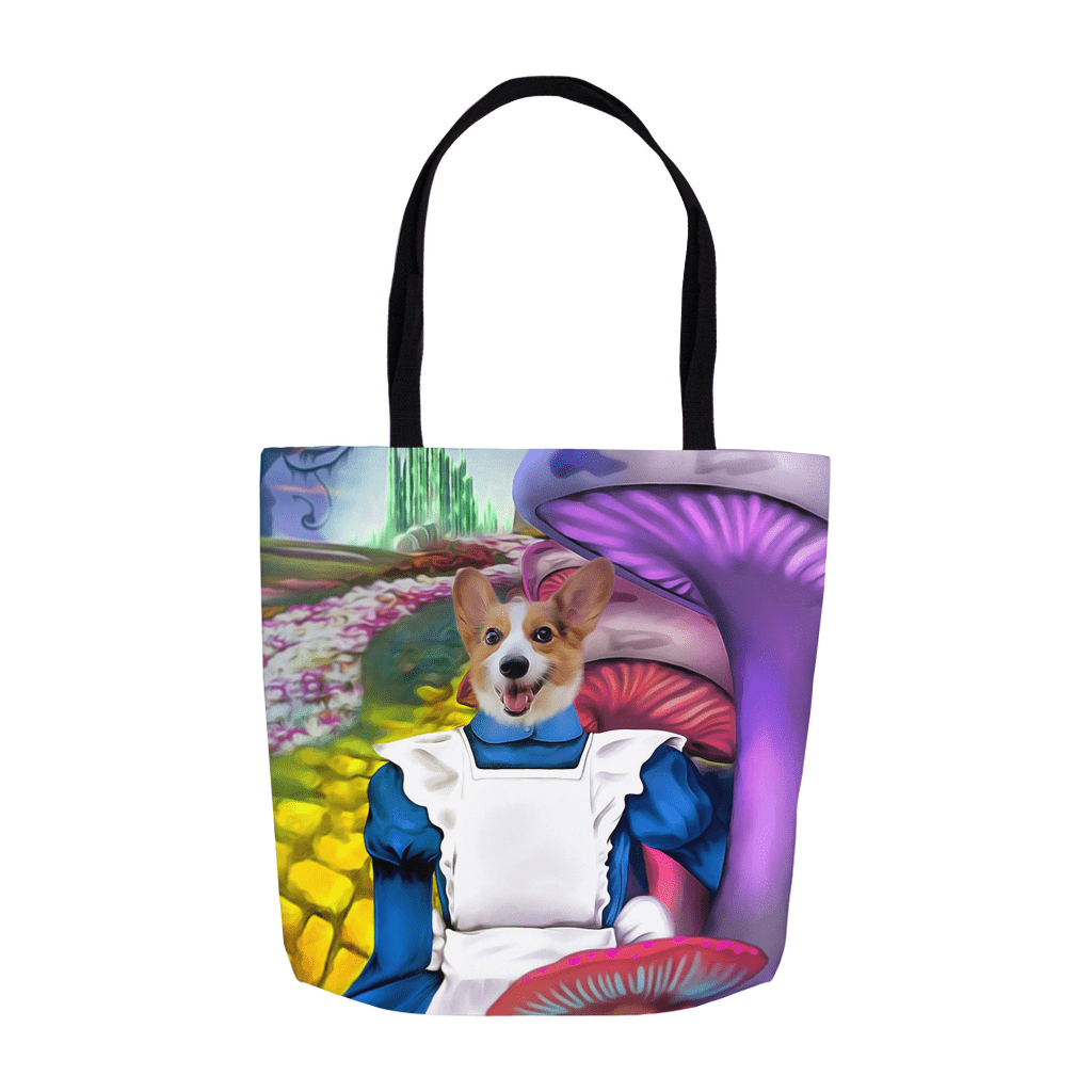 &#39;Alice in Doggoland&#39; Personalized Tote Bag