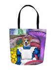 'Alice in Doggoland' Personalized Tote Bag