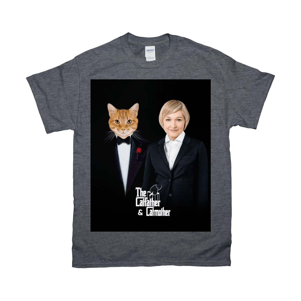 &#39;The Catfather &amp; Catmother&#39; Personalized T-Shirt