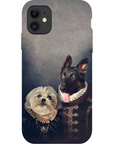 Funda personalizada para teléfono con 2 mascotas 'Duque y Duquesa'