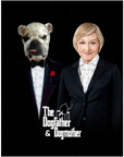 Rompecabezas personalizado de mascota/humano 'The Dogfather &amp; Dogmother'