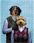 'Step Doggo & Doggette' Personalized 2 Pet Puzzle