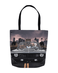 'The Classic Pawmaro' Personalized 3 Pet Tote Bag