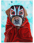 'El Luchador' Personalized Pet Blanket