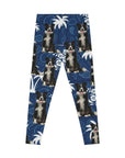 Calzas personalizadas (azul palma: 1-4 mascotas)