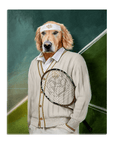 Lienzo personalizado para mascotas 'Jugador de tenis'